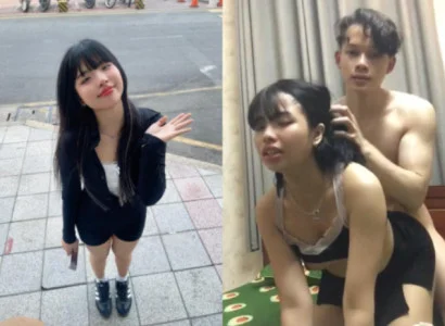 cô bé dâm đãng hành động táo bạo phía sau